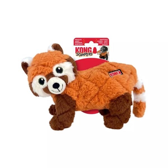 Picture of KONG Scampers Red Panda – Durable Plush Squeaky Dog Toy